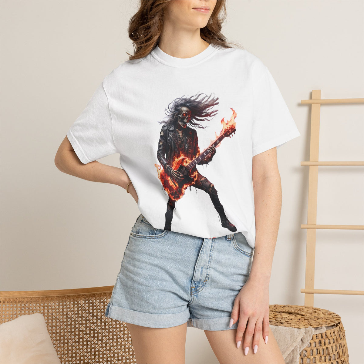 Infernal Rite "CC Fuego" Heavyweight Streetwear Metal Guitarist Tee