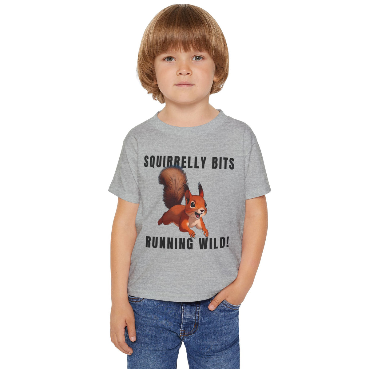 Squirrel Cartoon Running Wild toddler t-shirt