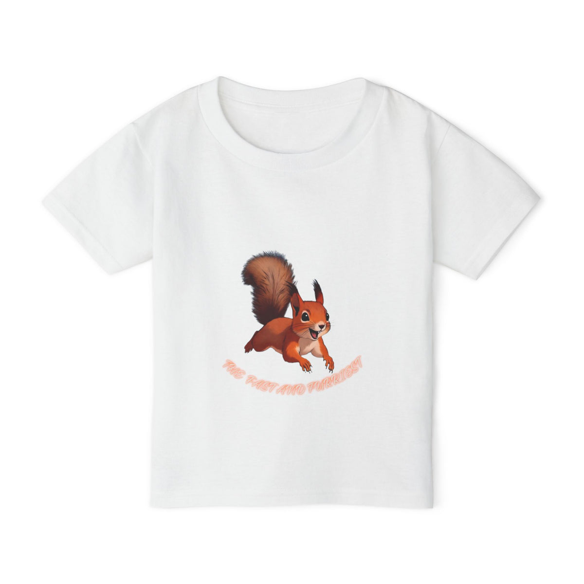 Cartoon Red Squirrel Toddler T-shirt | Cute Woodland Animal Tee