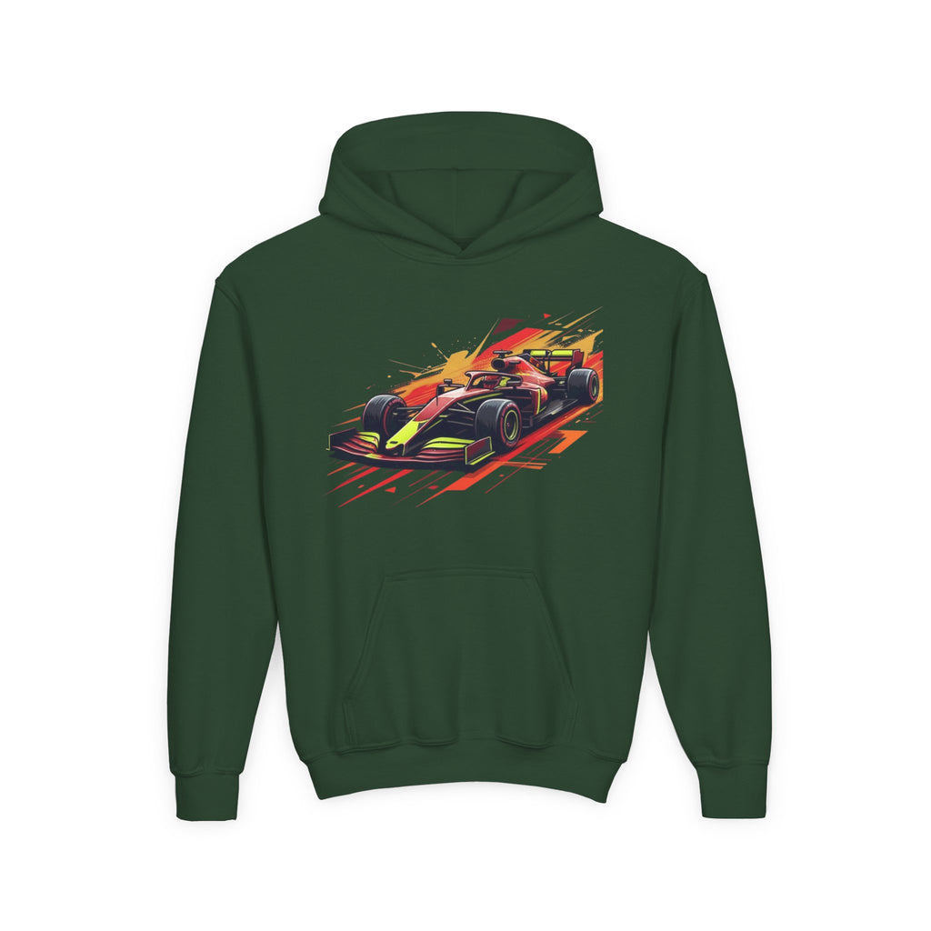 Open Wheel Hoodie, Modern Formula Kids Sweatshirt, Youth Aero Slipstream Racing Graphic Pullover