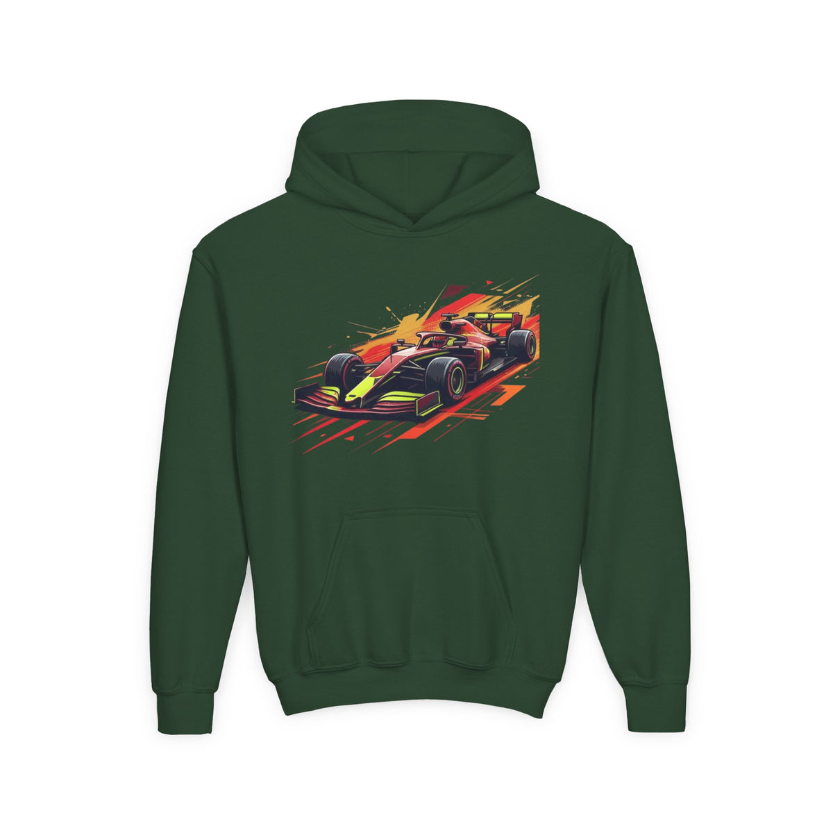 Open Wheel Hoodie, Modern Formula Kids Sweatshirt, Youth Aero Slipstream Racing Graphic Pullover