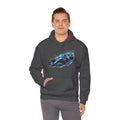 Neon Racing Car Hoodie | Retro Futuristic Racecar Graphic