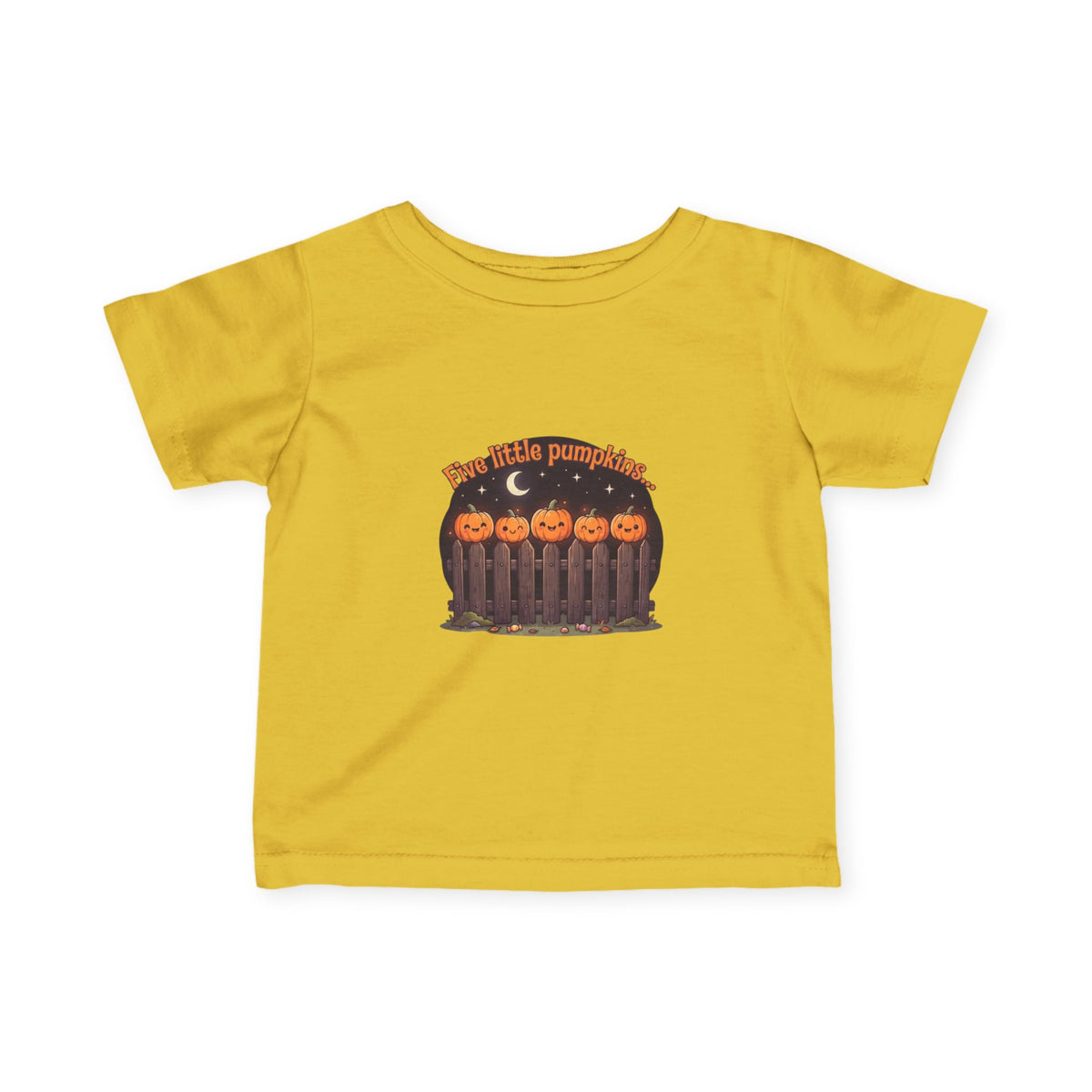 Five Little Pumpkins Infant Tee | Picket Fence Storybook Halloween Baby Shirt