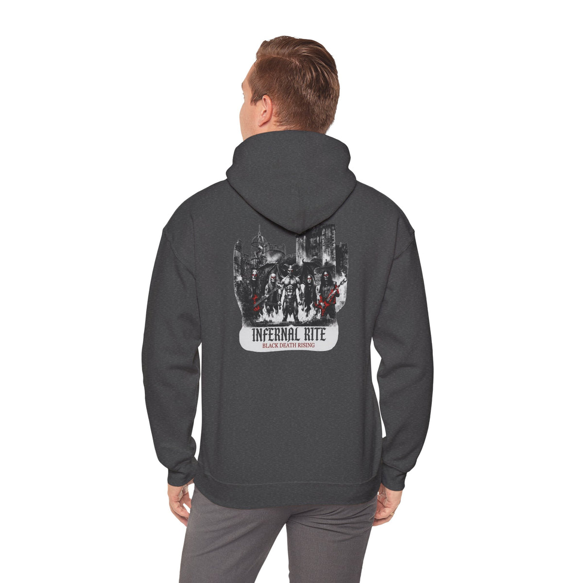 Infernal Rite "Black Death Rising" Premium Streetwear Heavyweight Hoodie
