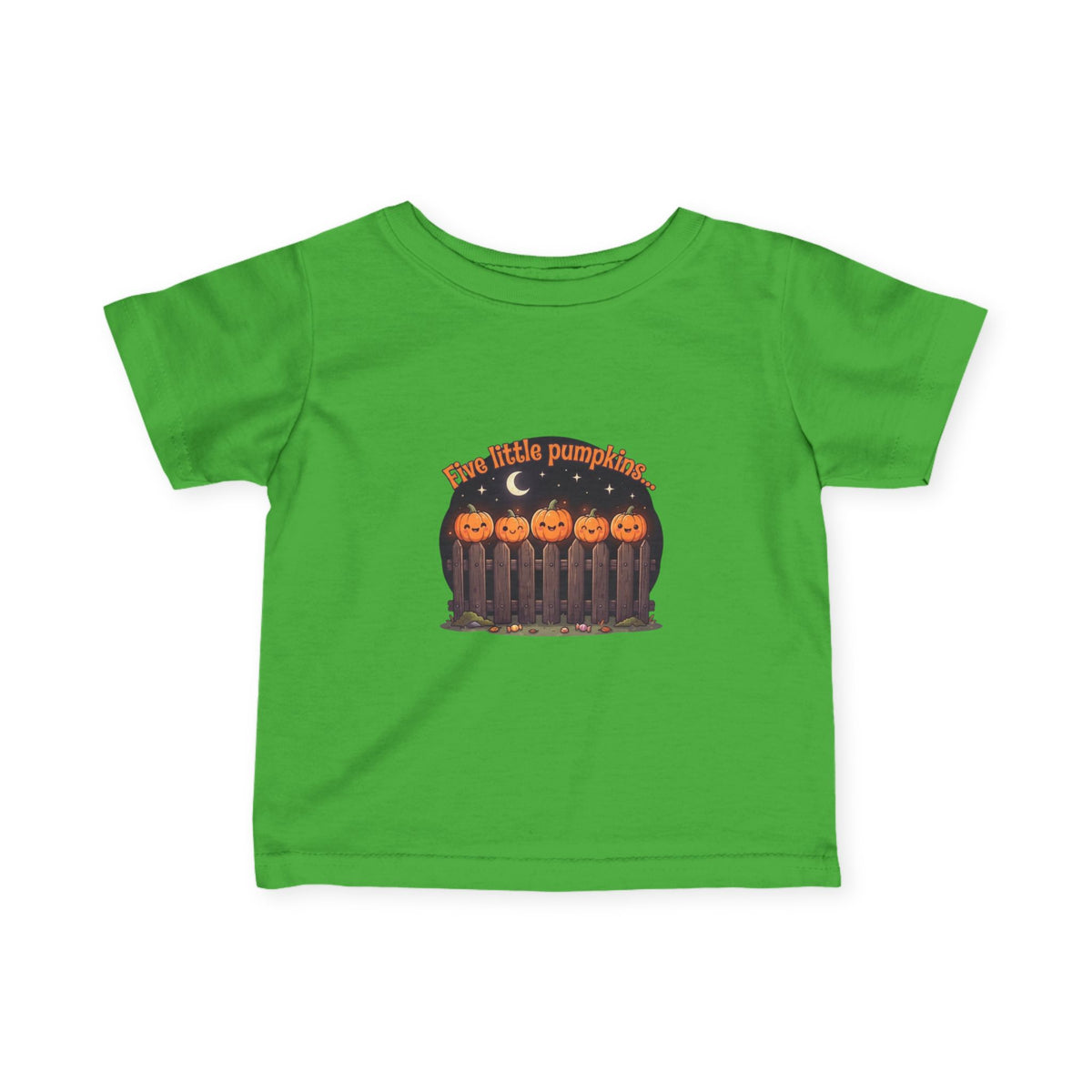 Five Little Pumpkins Infant Tee | Picket Fence Storybook Halloween Baby Shirt