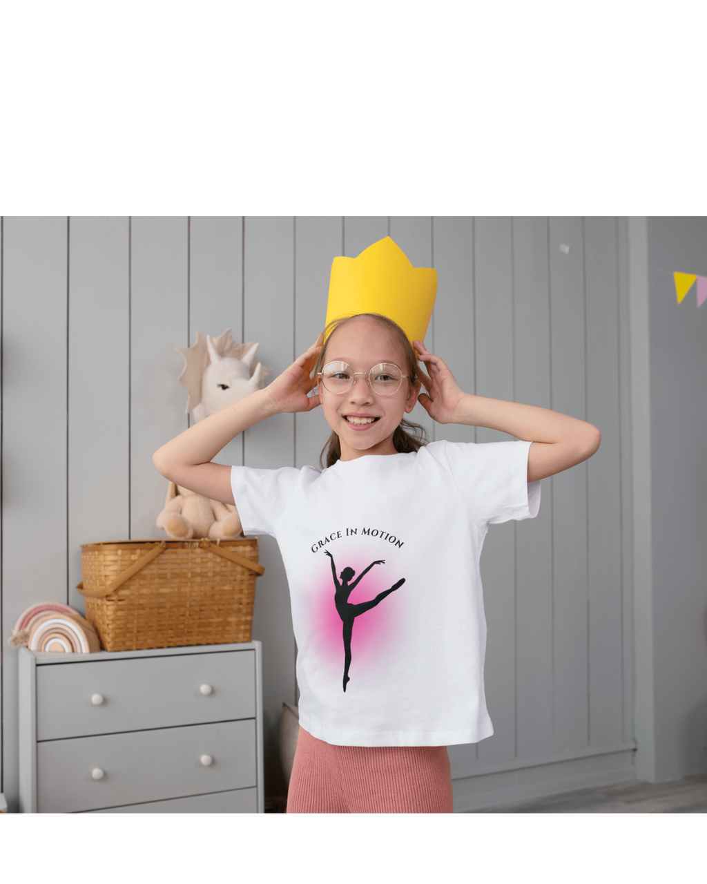 Grace In Motion Ballerina Shirt, Youth Ballet Dance Tee, Beautiful Dancer Fan Gift, Cool Dance Recital Hoodie for Girls