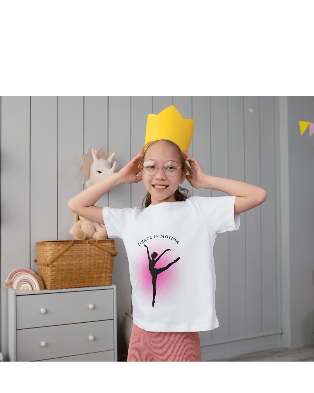Grace In Motion Ballerina Shirt, Youth Ballet Dance Tee, Beautiful Dancer Fan Gift, Cool Dance Recital Hoodie for Girls
