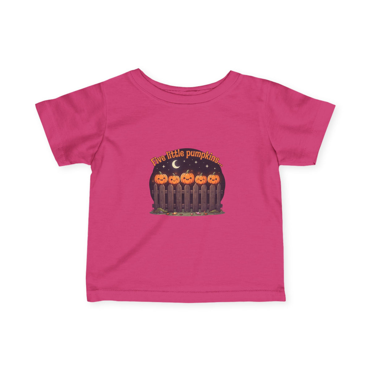 Five Little Pumpkins Infant Tee | Picket Fence Storybook Halloween Baby Shirt