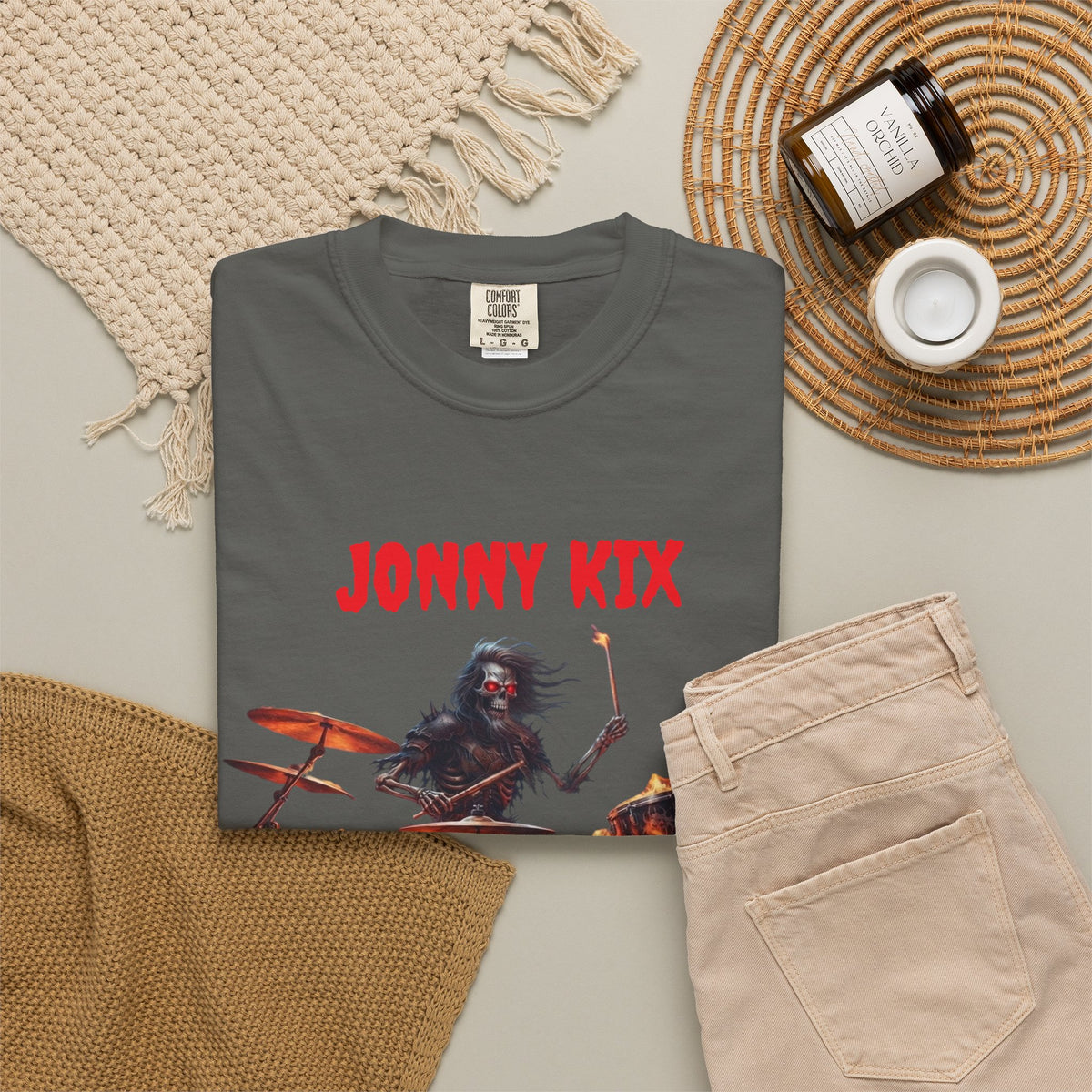 Infernal Rite  "Jonny Kix" Drummer Rock Band Tee