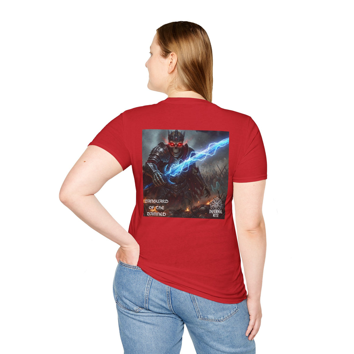 Infernal Rite Tee, Vanguard of Damned Shirt, Dark Fantasy Heavy Metal Band Merchandise Graphic Tee