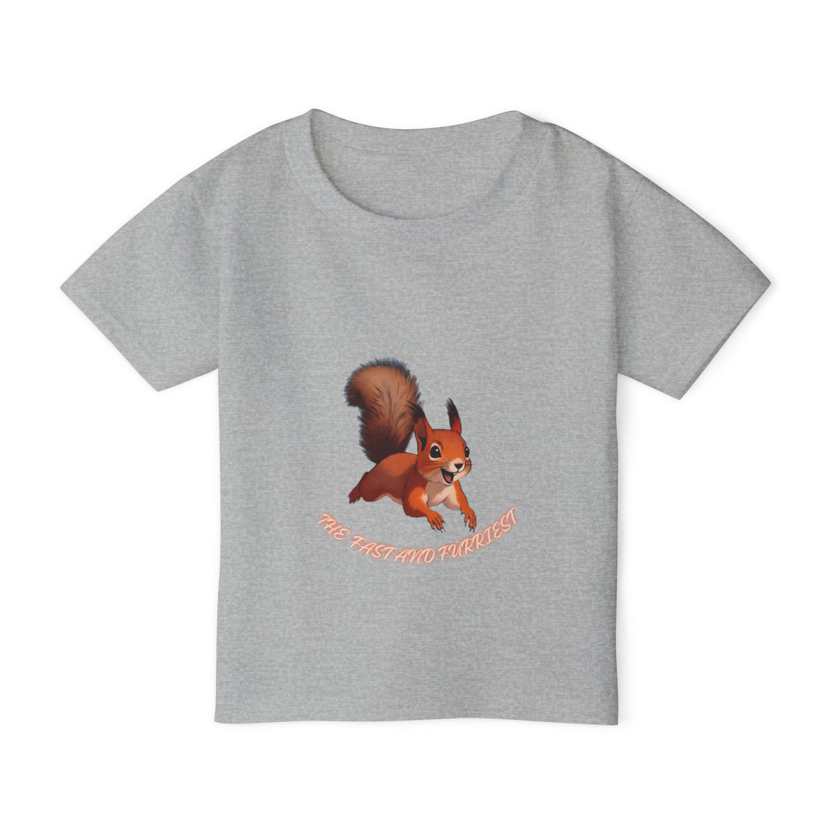 Cartoon Red Squirrel Toddler T-shirt | Cute Woodland Animal Tee