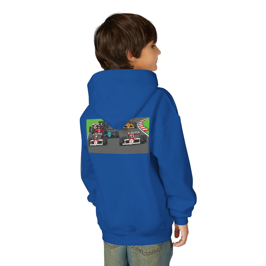 Grid Pack Hoodie, Turbo Era Sweatshirt, Vintage Grand Prix Back Graphic Unisex Pullover