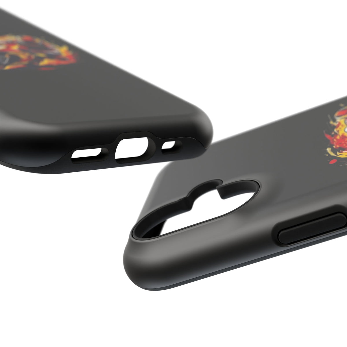 Flaming Motorcycle Rider phone case | Impact-Resistant Case