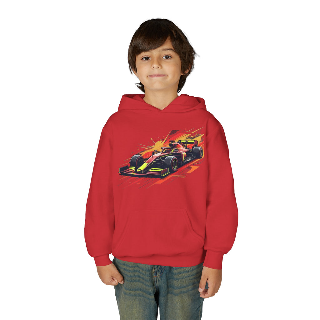 Open Wheel Hoodie, Modern Formula Kids Sweatshirt, Youth Aero Slipstream Racing Graphic Pullover