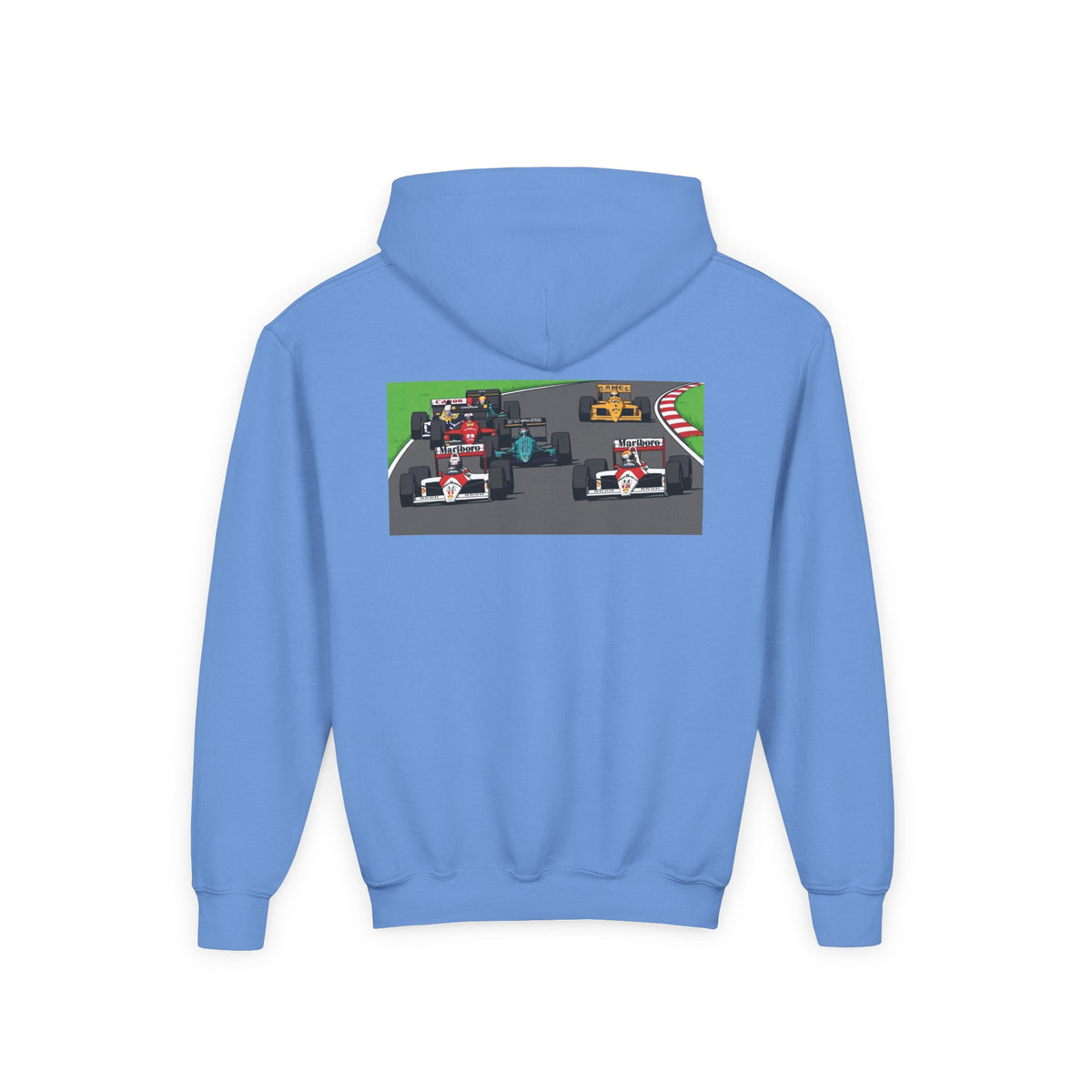 Grid Pack Hoodie, Turbo Era Sweatshirt, Vintage Grand Prix Back Graphic Unisex Pullover