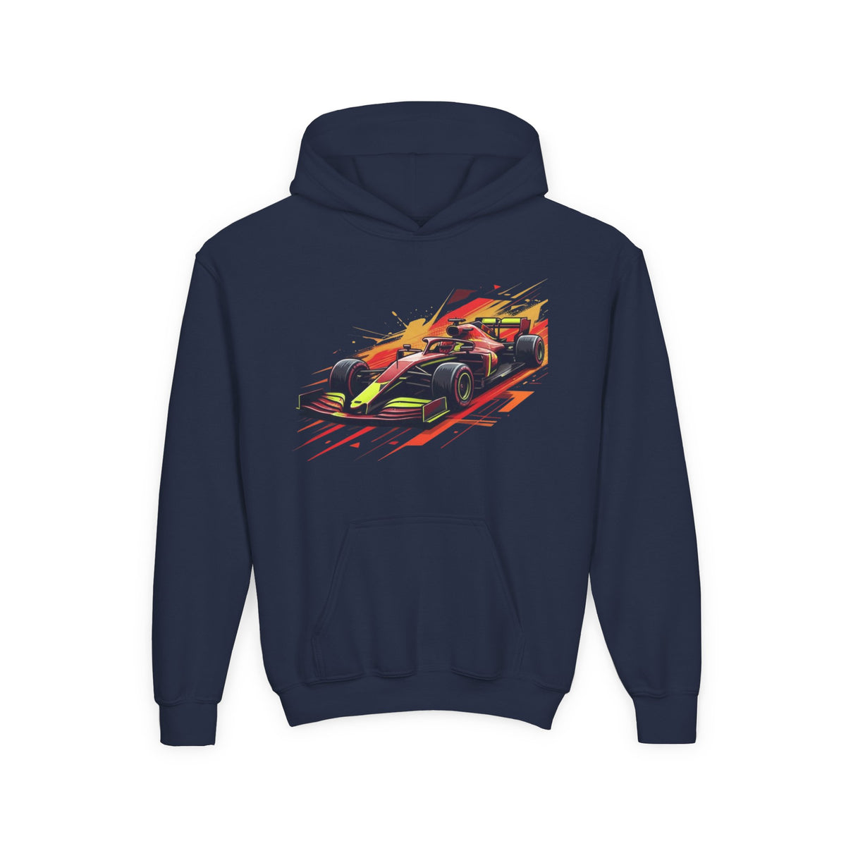 Open Wheel Hoodie, Modern Formula Kids Sweatshirt, Youth Aero Slipstream Racing Graphic Pullover