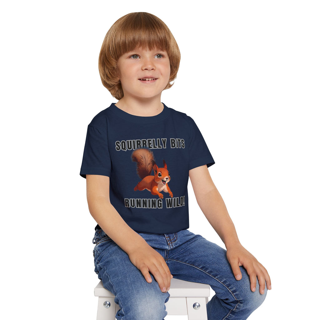 Squirrel Cartoon Running Wild toddler t-shirt