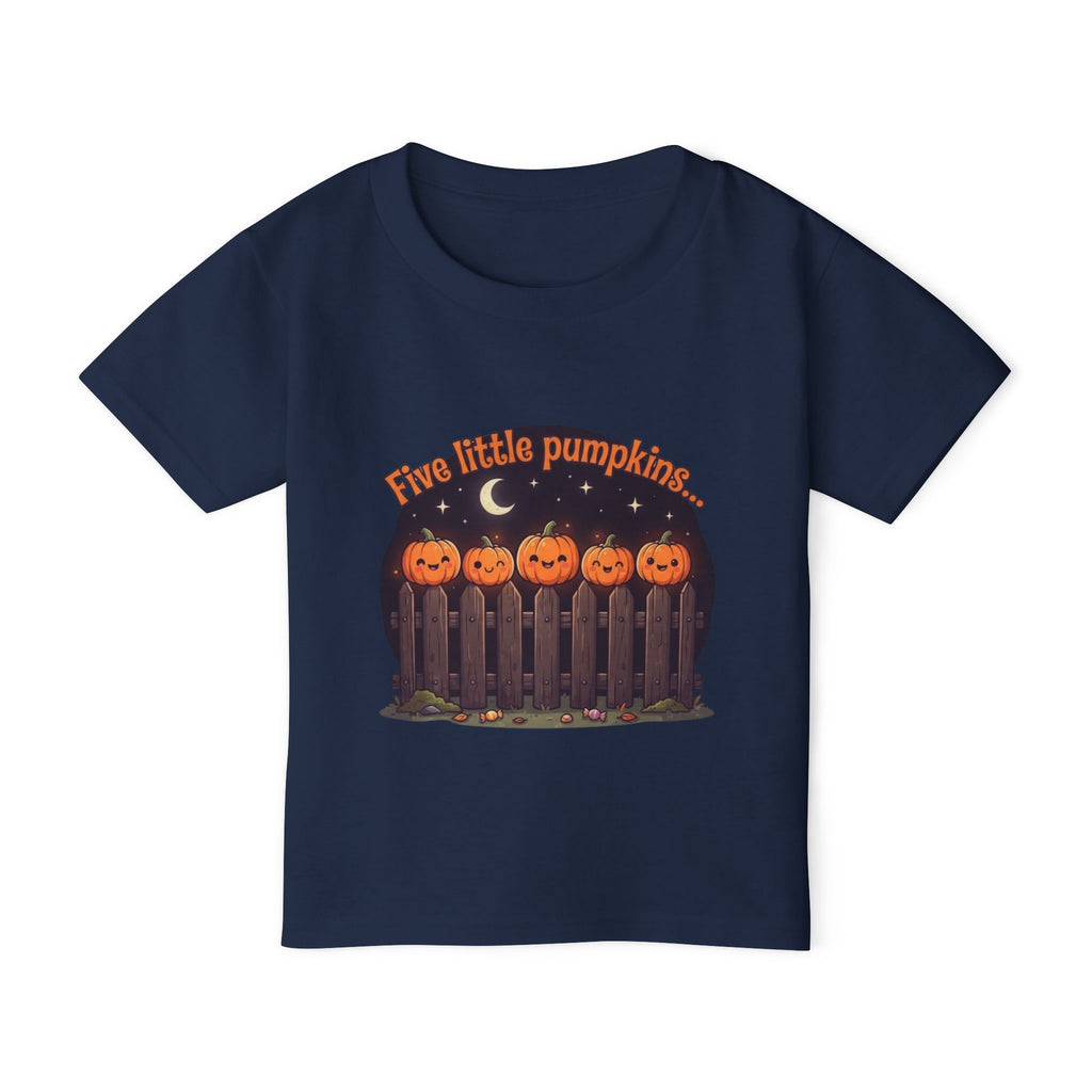 Five Little Pumpkins Toddler Tee | Nursery Rhyme Halloween Kids Shirt