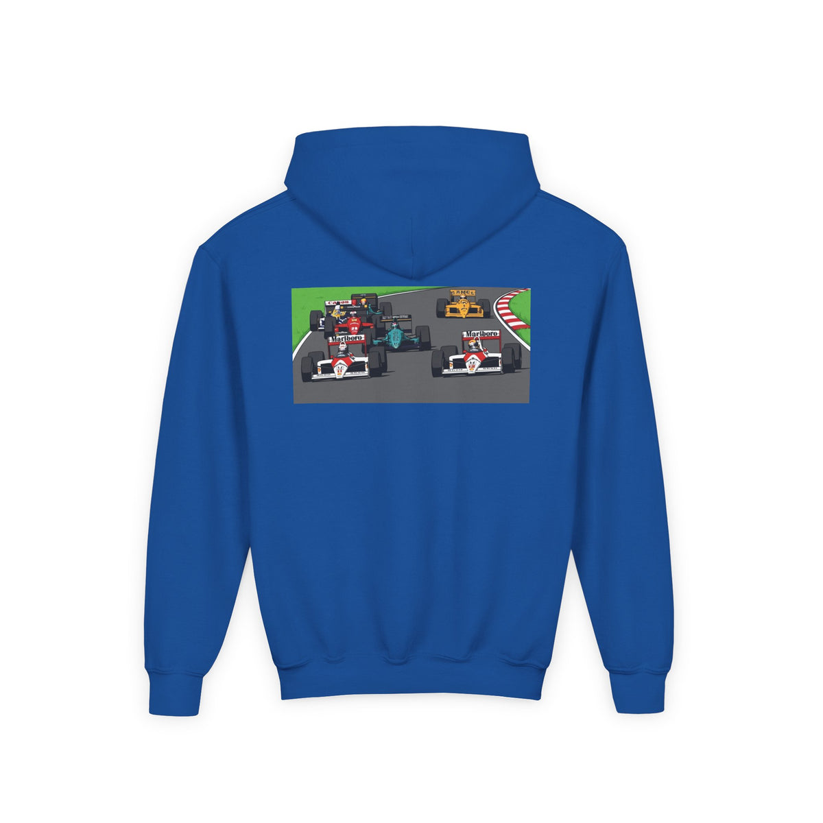 Grid Pack Hoodie, Turbo Era Sweatshirt, Vintage Grand Prix Back Graphic Unisex Pullover