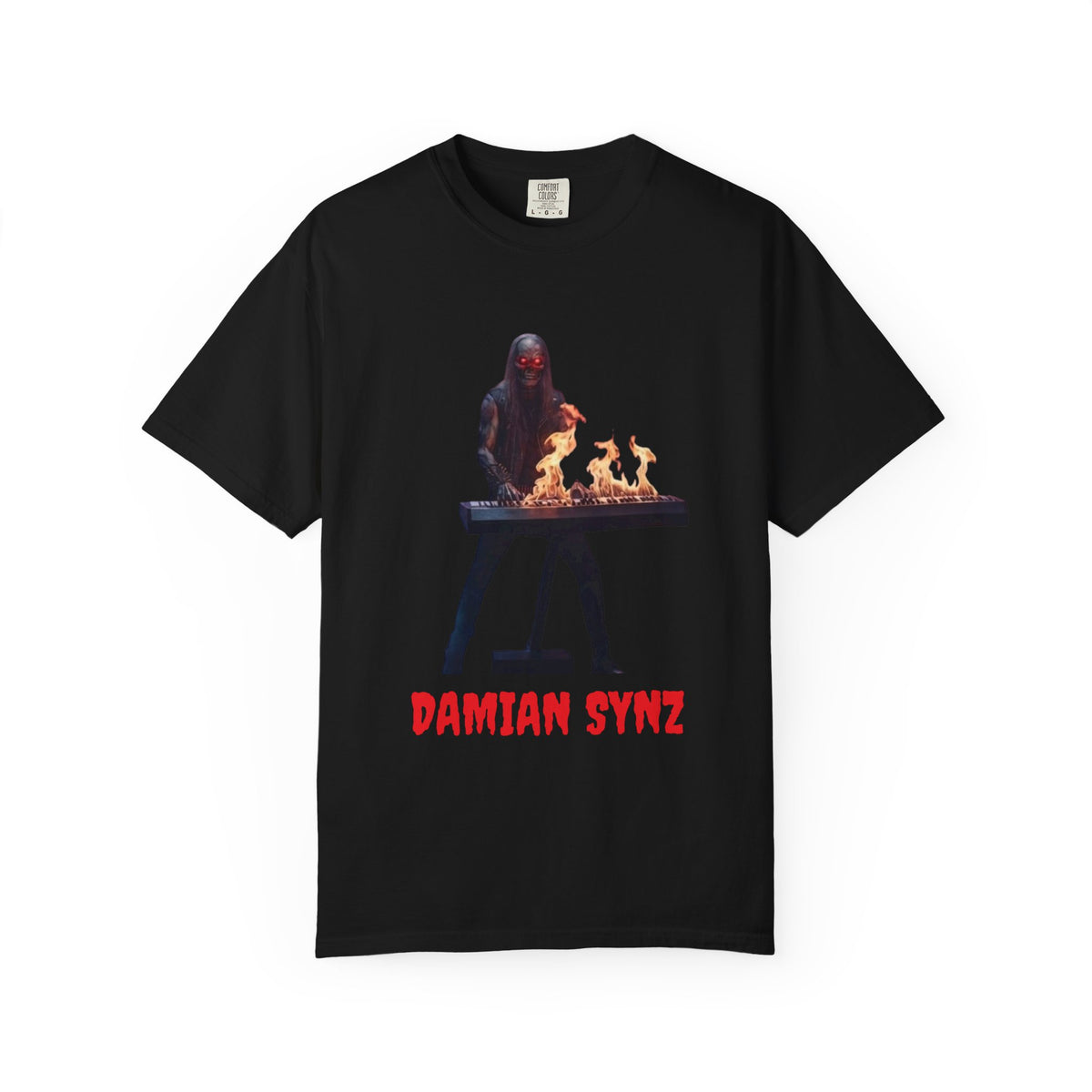Infernal Rite "Damian Synz" Heavyweight Streetwear Metal Synth Tech Tee
