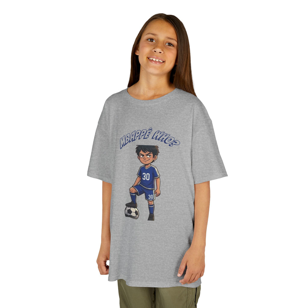 Mbappe Youth Soccer T-Shirt, Kids Football Graphic Tee, Kylian Mbappe Fan Gift, Cool Sports Shirt for Boys and Girls