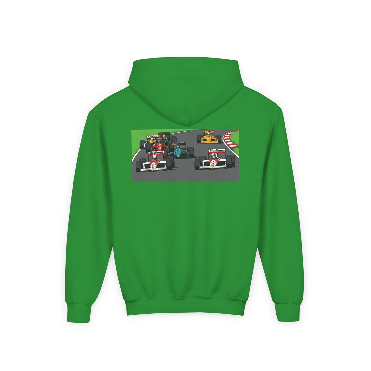 Grid Pack Hoodie, Turbo Era Sweatshirt, Vintage Grand Prix Back Graphic Unisex Pullover