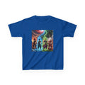 Group Warrior Tee, Four Elemental Brothers Kids Shirt, Team Anime Fighter Multicharacter Graphic Youth Playwear Clothing