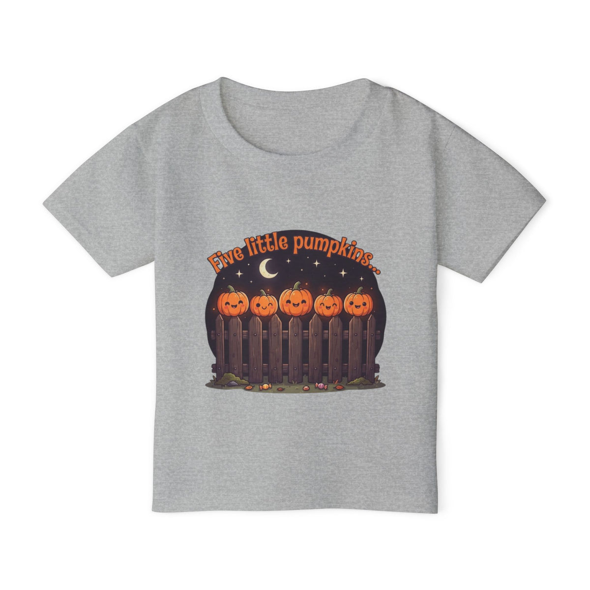 Five Little Pumpkins Toddler Tee | Nursery Rhyme Halloween Kids Shirt