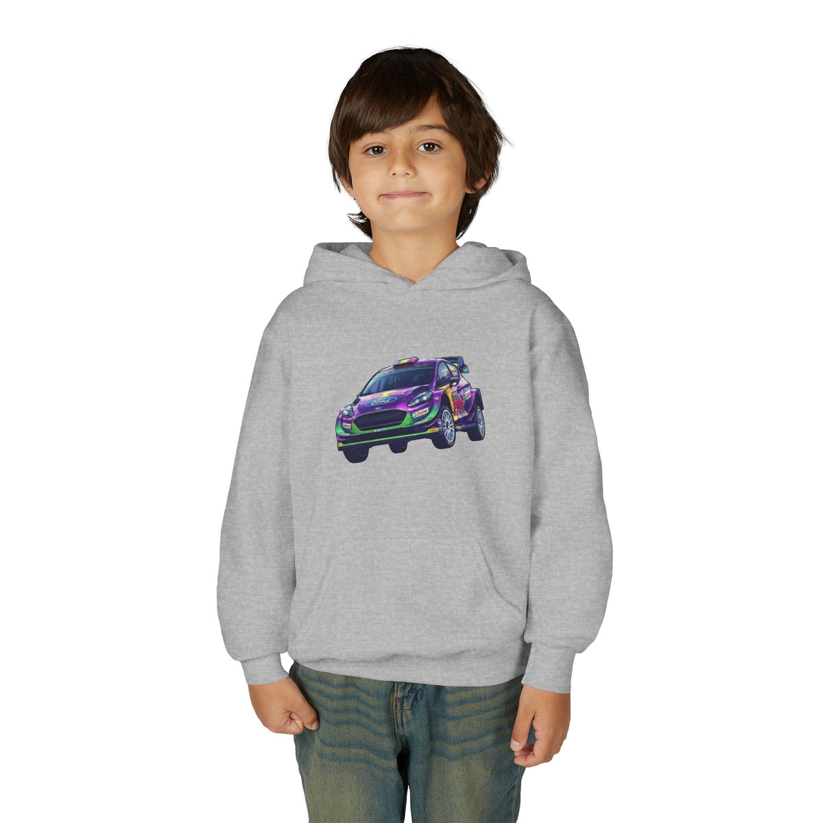 Airborne Stage Hoodie, Dirt Racing Kids Sweatshirt, Youth Apex Jump Graphic Pullover