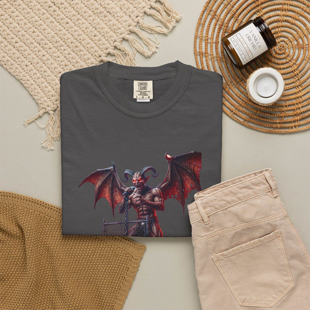 Infernal Rite "LUCIFER" Heavyweight Streetwear Metal Frontman Tee