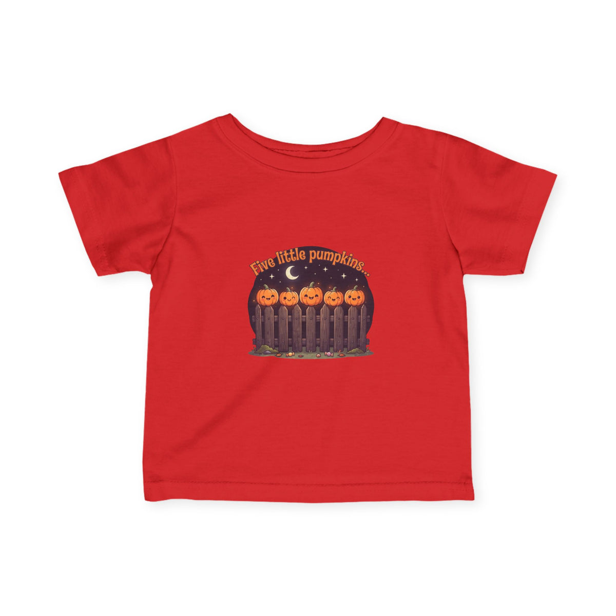 Five Little Pumpkins Infant Tee | Picket Fence Storybook Halloween Baby Shirt