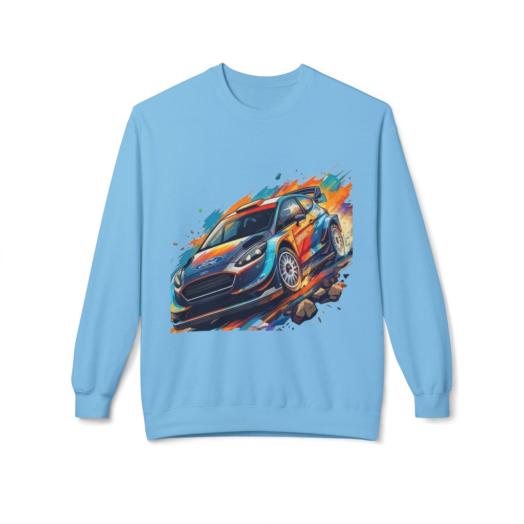 Rally Car Illustration Sweatshirt | Racing Graphic Crewneck