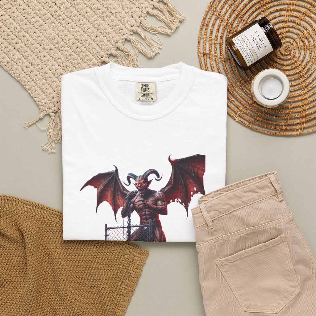 Infernal Rite "LUCIFER" Heavyweight Streetwear Metal Frontman Tee