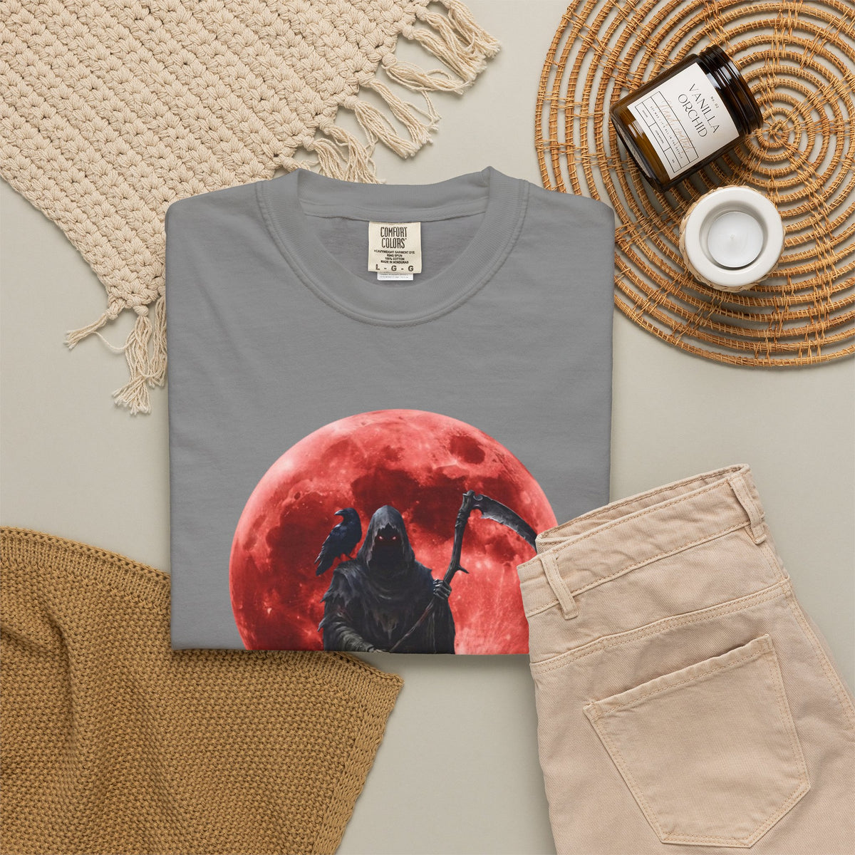 Infernal Rite "Summon the Boatman" Blood Moon Heavyweight Graphic Tee