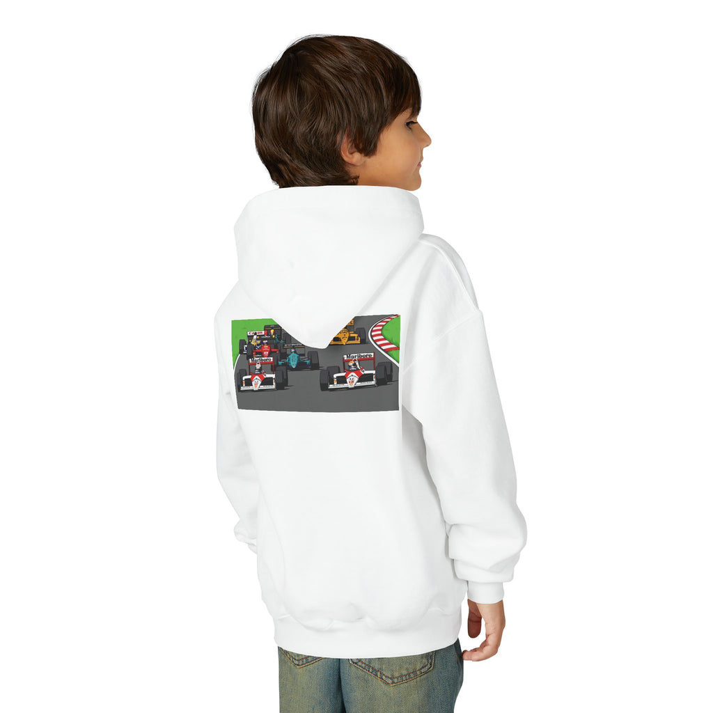 Grid Pack Hoodie, Turbo Era Sweatshirt, Vintage Grand Prix Back Graphic Unisex Pullover