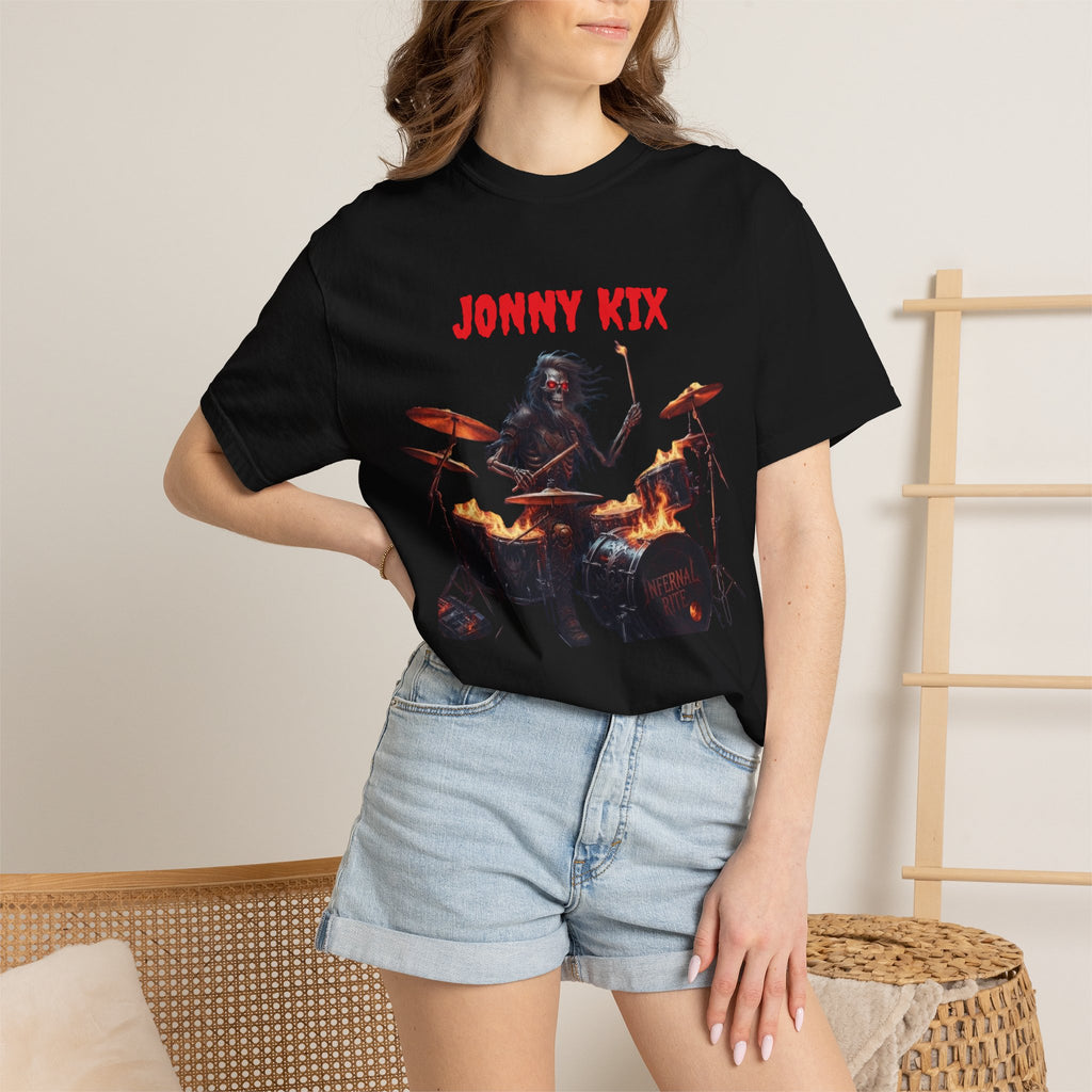 Infernal Rite  "Jonny Kix" Drummer Rock Band Tee