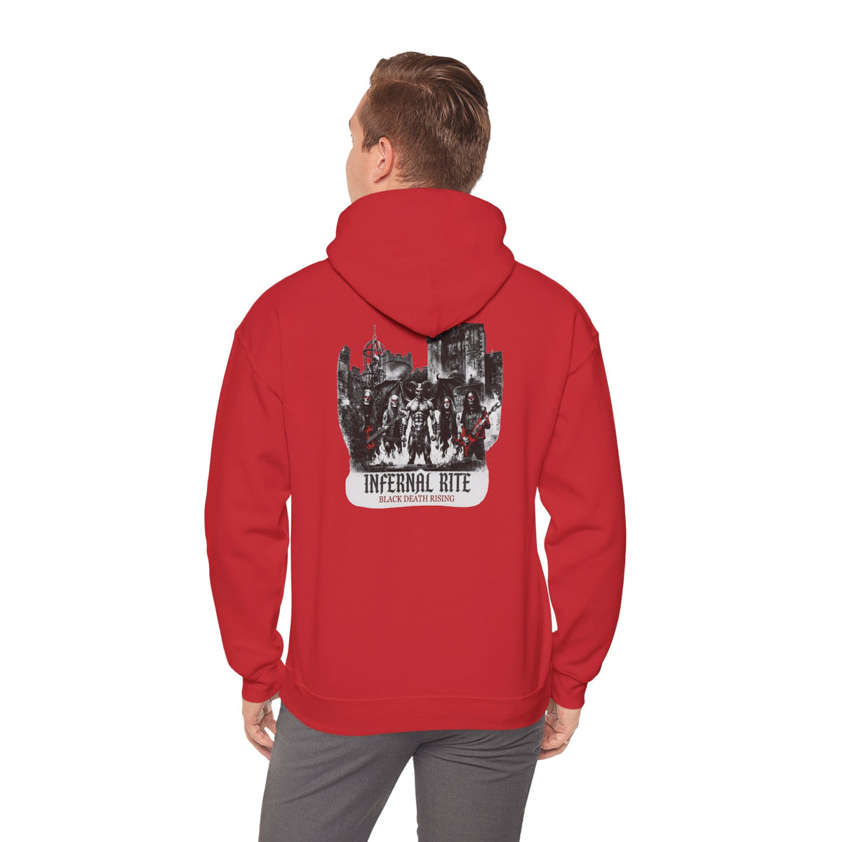 Infernal Rite "Black Death Rising" Premium Streetwear Heavyweight Hoodie