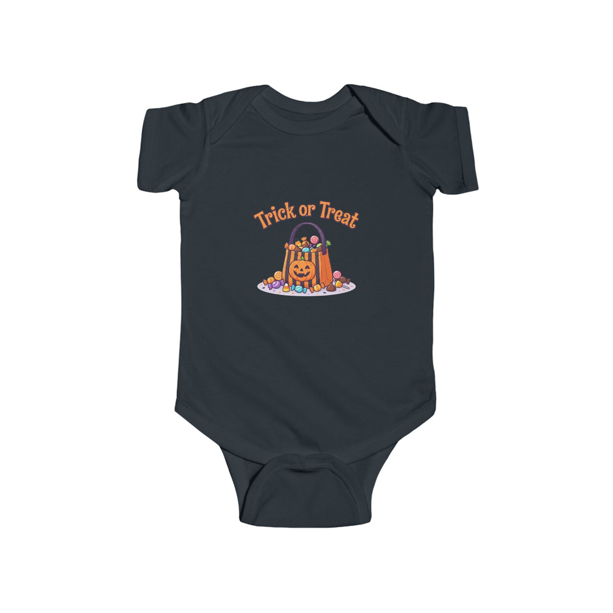 Trick-or-Treat Baby Bodysuit | Candy Bucket Halloween Infant Onesie