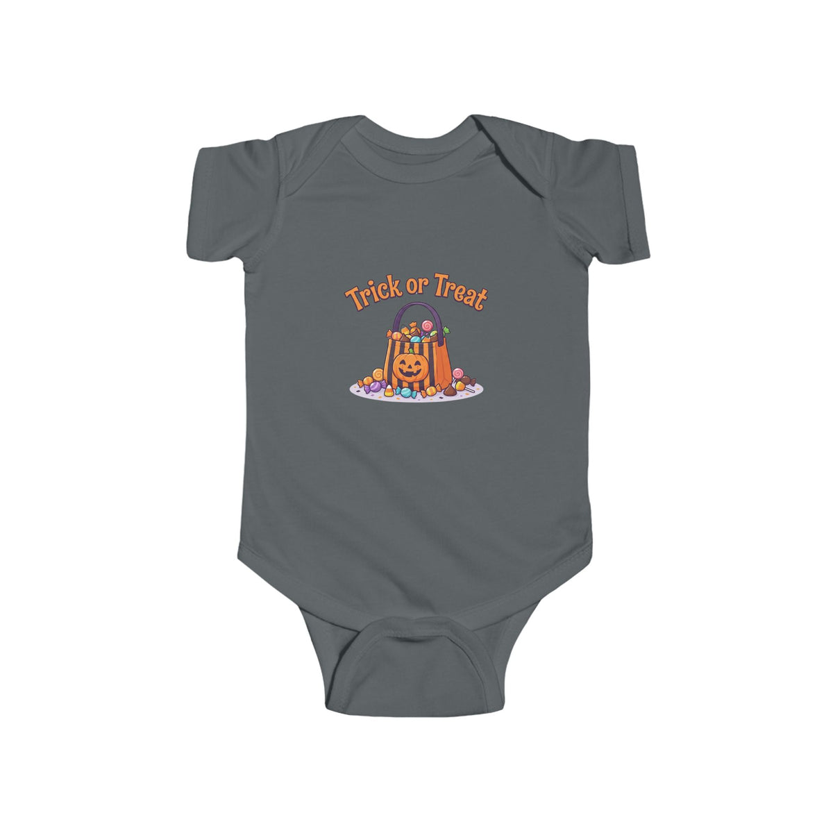 Trick-or-Treat Baby Bodysuit | Candy Bucket Halloween Infant Onesie