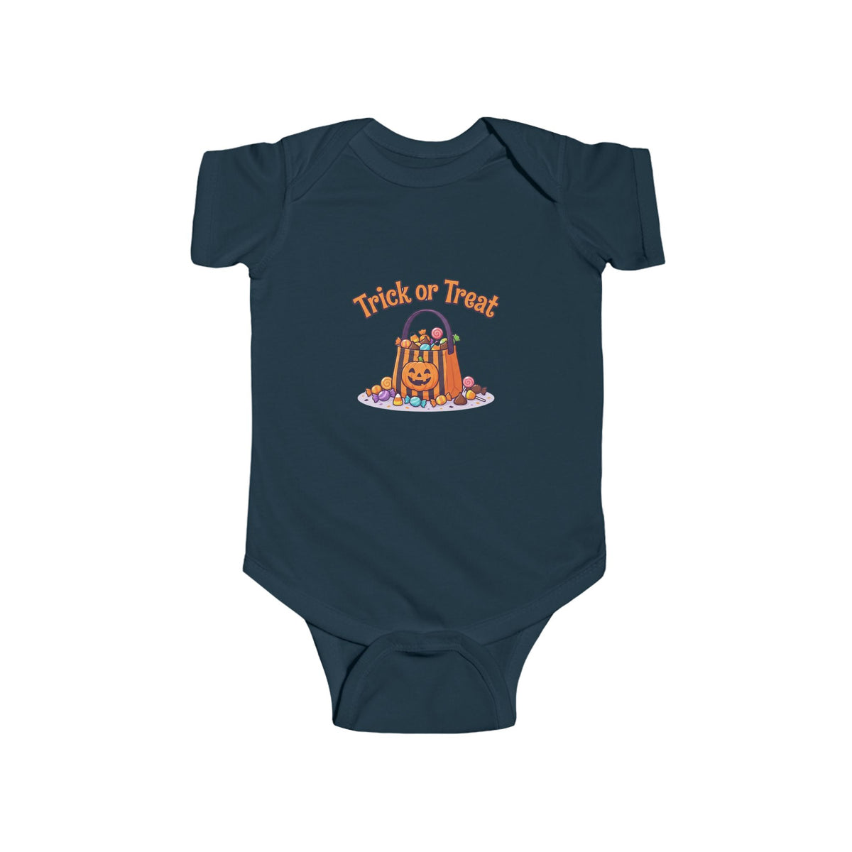 Trick-or-Treat Baby Bodysuit | Candy Bucket Halloween Infant Onesie