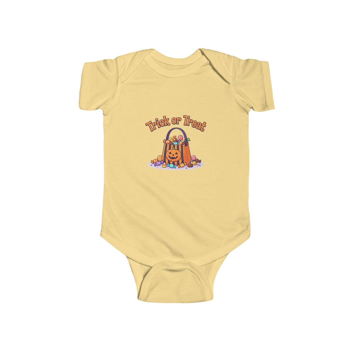 Trick-or-Treat Baby Bodysuit | Candy Bucket Halloween Infant Onesie