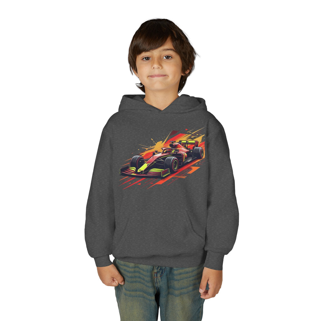 Open Wheel Hoodie, Modern Formula Kids Sweatshirt, Youth Aero Slipstream Racing Graphic Pullover