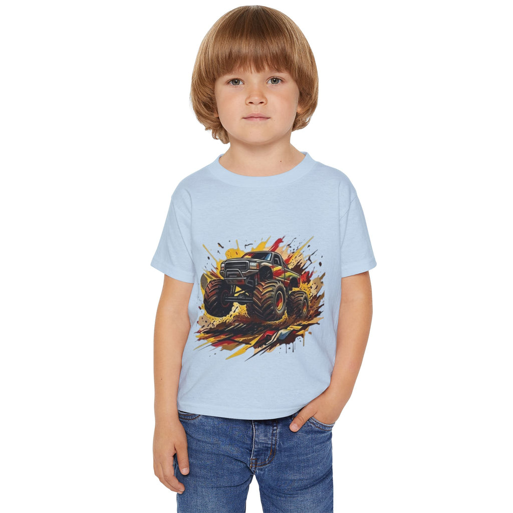 Monster Truck Smash Toddler T-shirt | Mud Splash Racing Tee