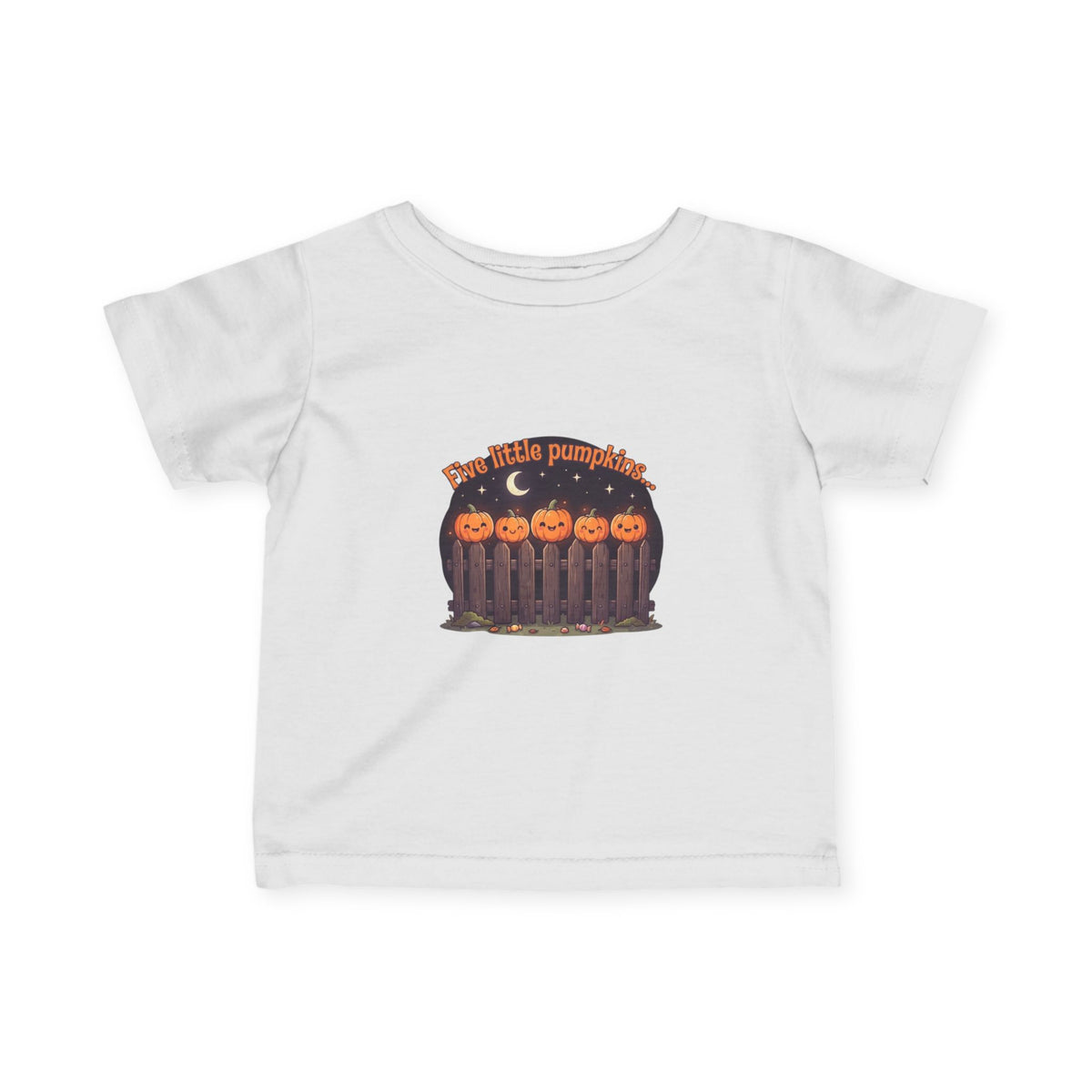 Five Little Pumpkins Infant Tee | Picket Fence Storybook Halloween Baby Shirt