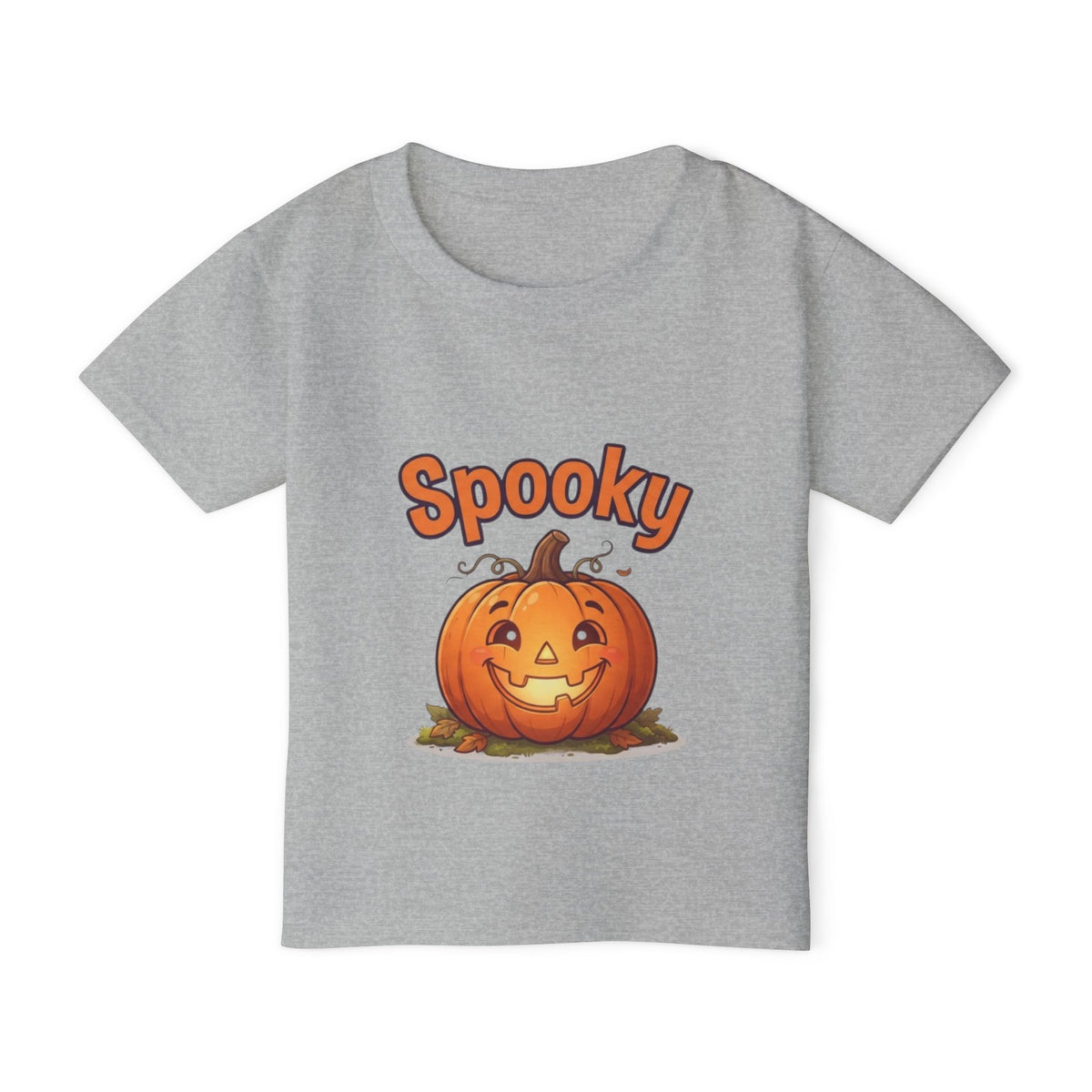 Halloween Pumpkin Toddler Tee | Bubbly Text Kids Spooky Shirt