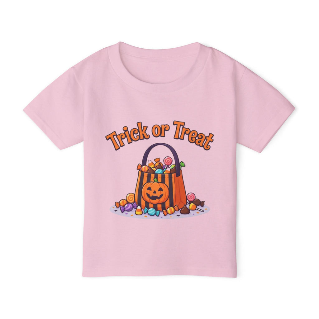 Candy Bucket Halloween Toddler Tee | Retro Trick-or-Treat Kids Shirt