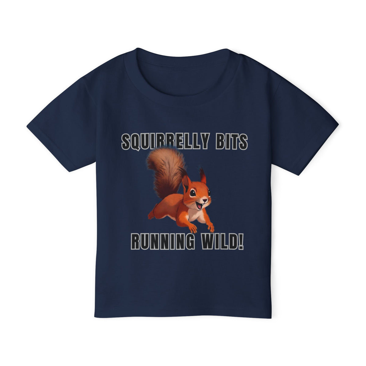 Squirrel Cartoon Running Wild toddler t-shirt