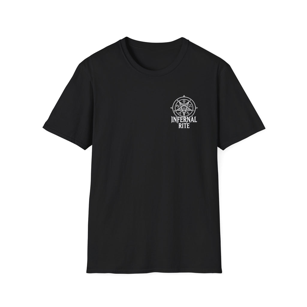 Infernal Rite Tee, Vanguard of Damned Shirt, Dark Fantasy Heavy Metal Band Merchandise Graphic Tee