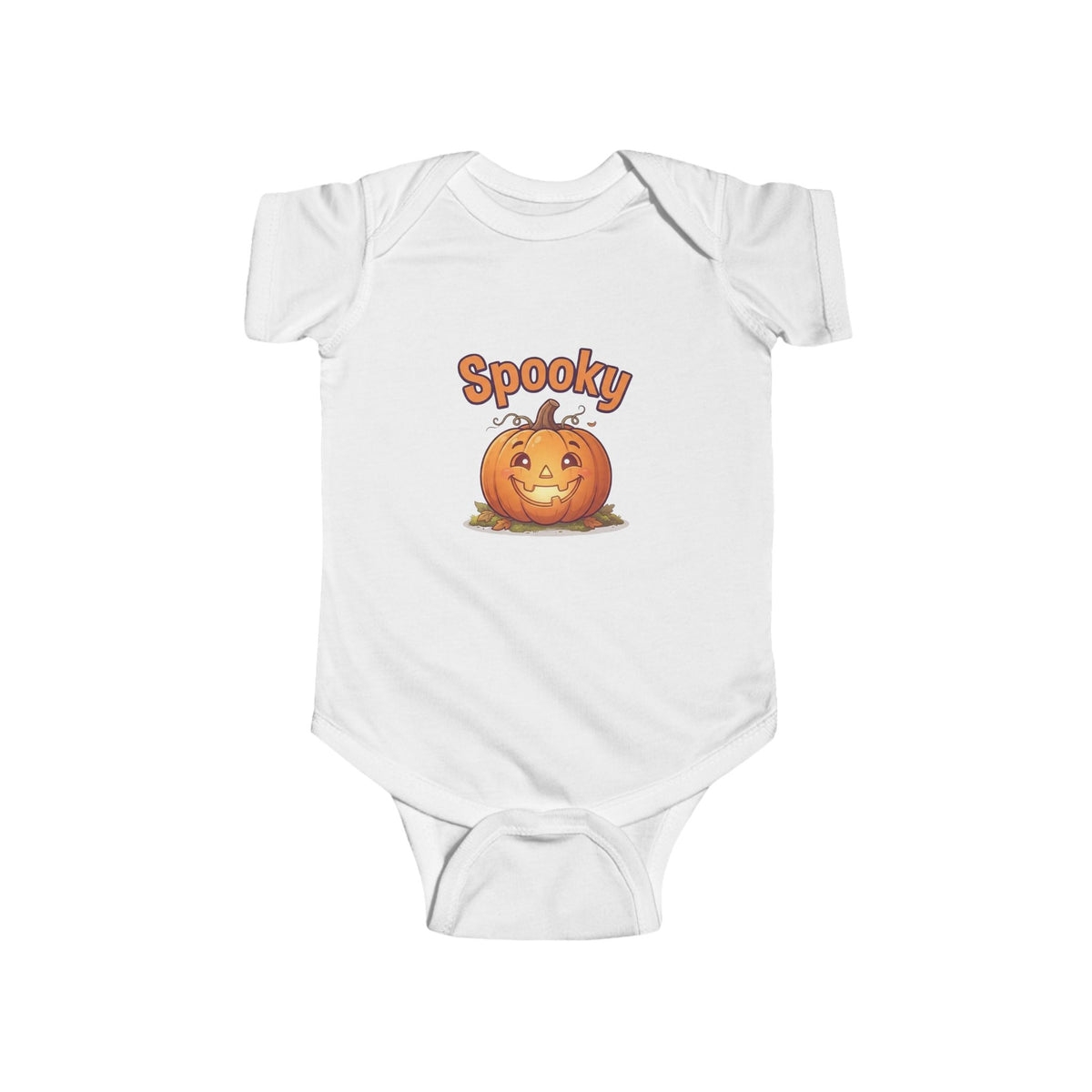 Jack-O-Lantern Baby Bodysuit | Bubble Letter Halloween Infant Onesie