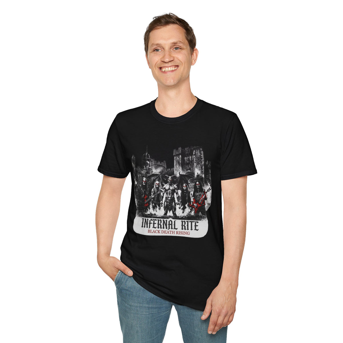 Infernal Rite "Black Death Rising" 2-Sided Premium Graphic Tee